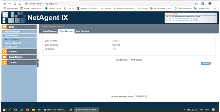İnform UPS lerde Uzaktan İzleme